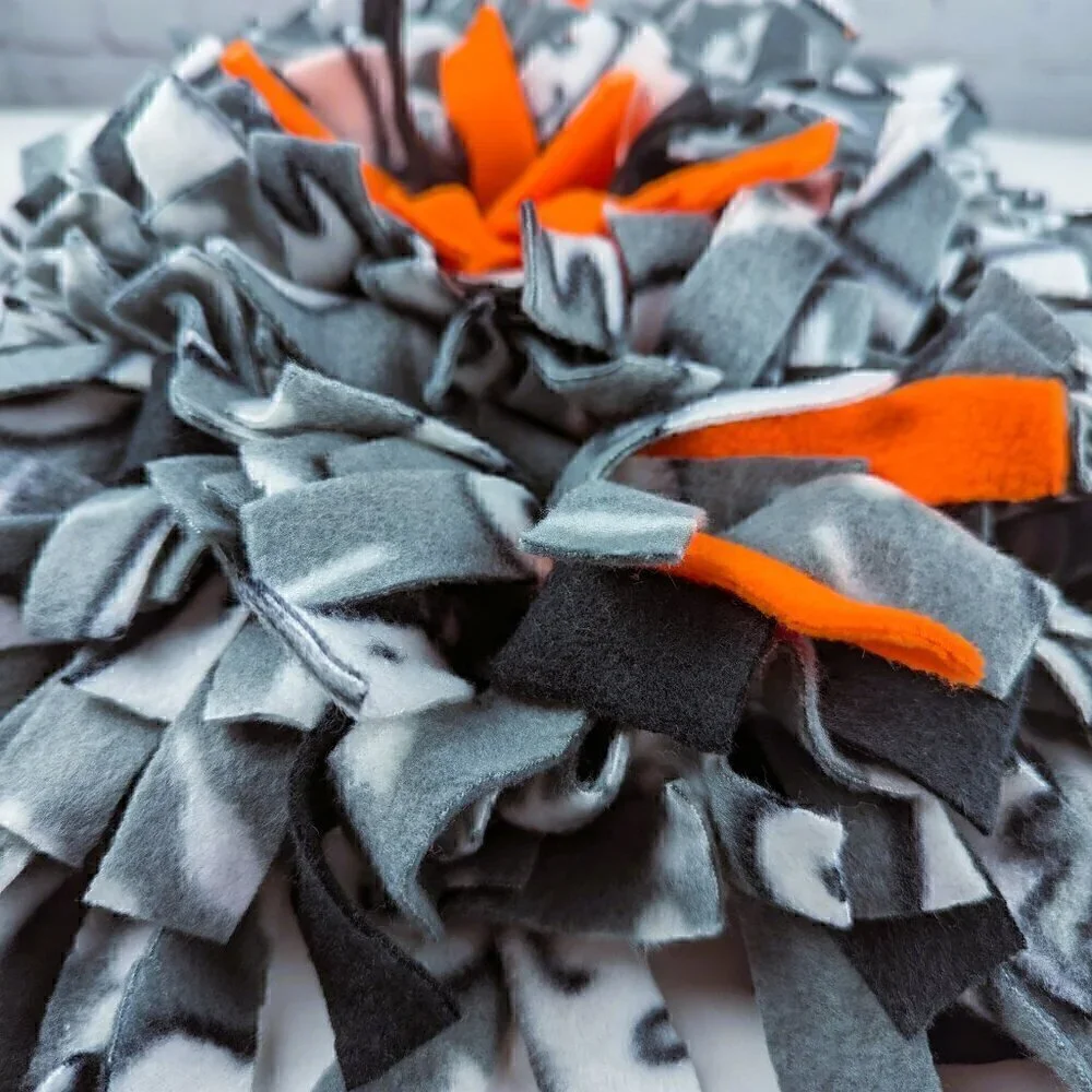 NEW Dog/Cat Snuffle Mat - Gray/White/Black/Orange #43